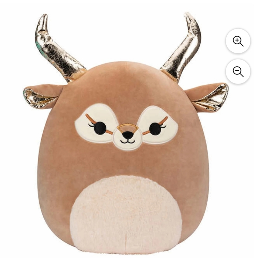 KellytoySquishmallows 16" Kieli the Antelope with Golden Antlers deer nwt